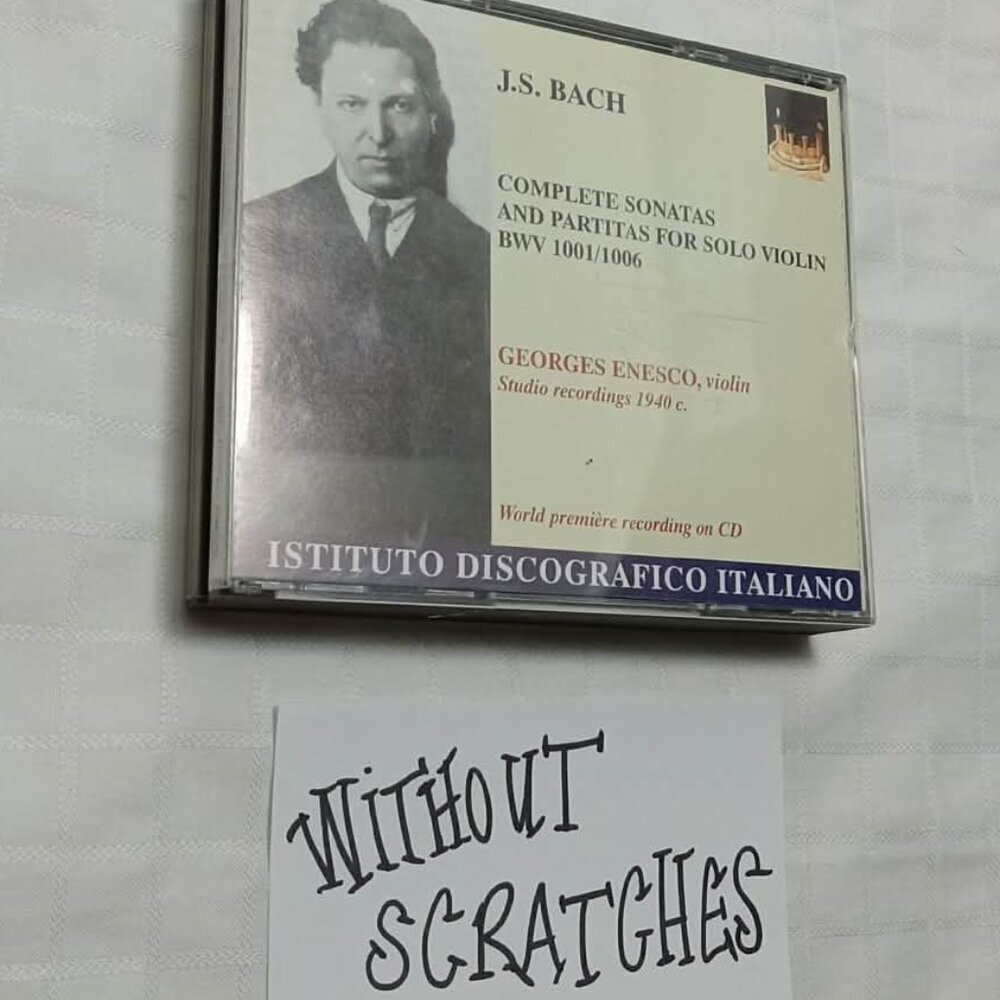CD of "J.S. Bach's Complete Sonatas and Partitas for Solo Violin" 1949-1950 RARE